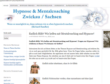 Tablet Screenshot of hypnose-zwickau.de